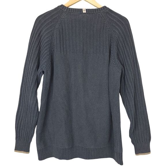 Columbia Mens Sweater Long Sleeve Crew Neck Ribbed Pullover XL Gray Fisherman - Picture 5 of 9